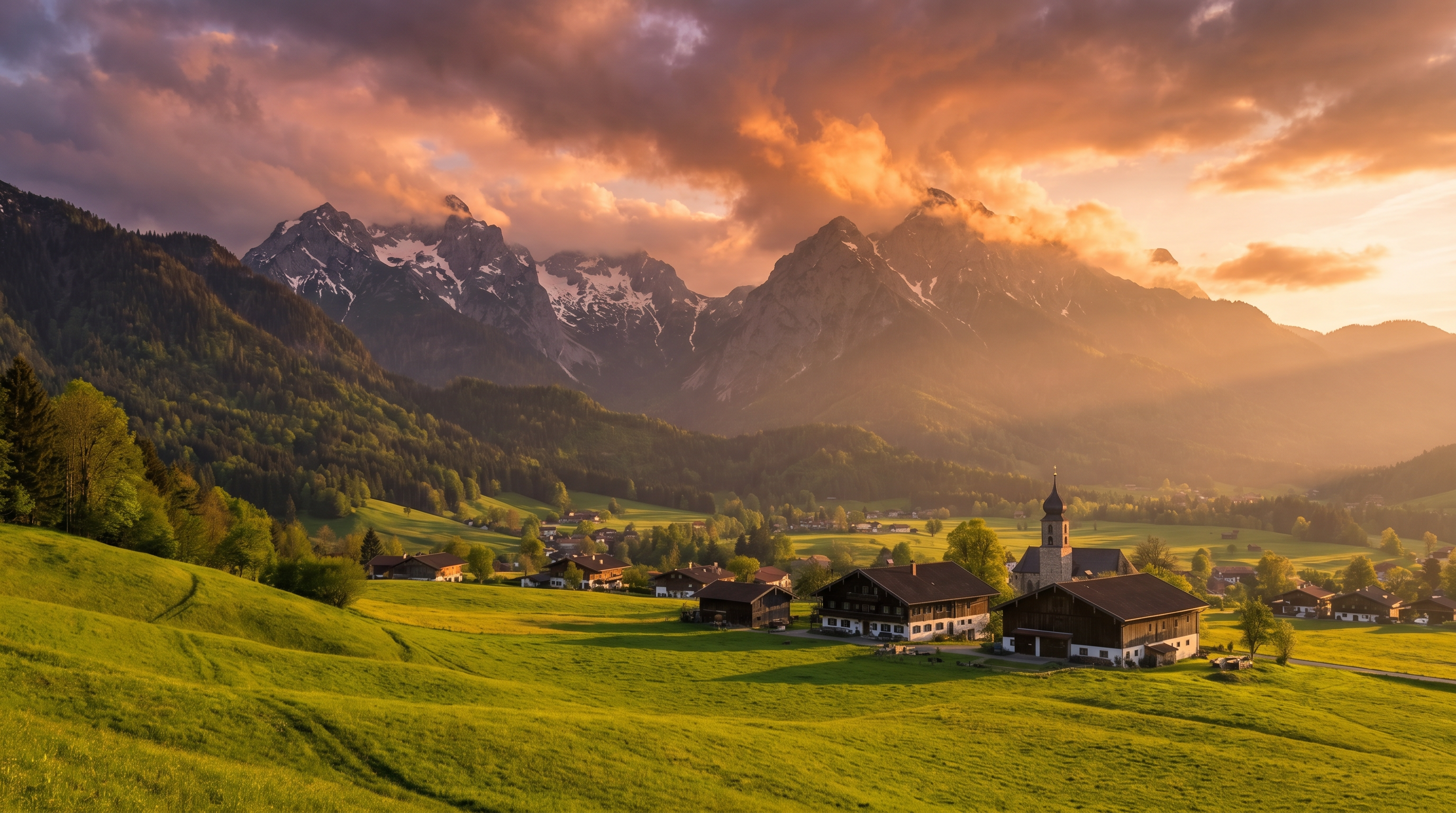 Bayerische Alpen Panorama